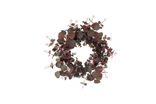Faux Decor Wreath Eucalyptus Whirl - Violet
