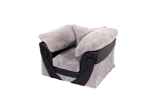 Fabric/Leather Single Seater Sofa